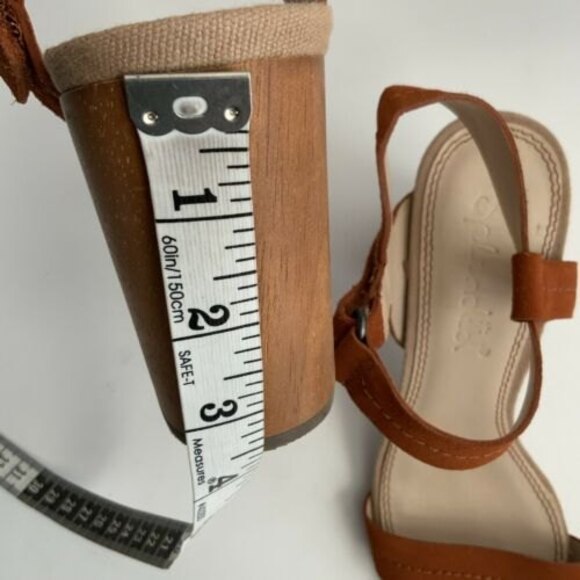 Splendid Sandals Women Size 8.5M Brown Leather Block Heel Slingback Open toe - Picture 8 of 12